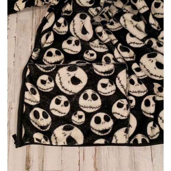 Disney Nightmare Before Christmas Jack Skellington Fleece Jacket Size XXL Zip-Up - Picture 8 of 13